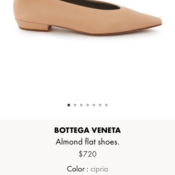 Authentic Bottega Veneta ballerina almond flats shoes in butter - Picture 12 of 12